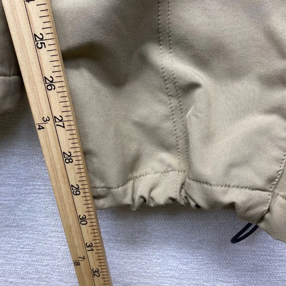 Nike ACG‎ Softshell Cargo Pants Womens 4 Tan Fleece Lined Hiking Utility Bungee
